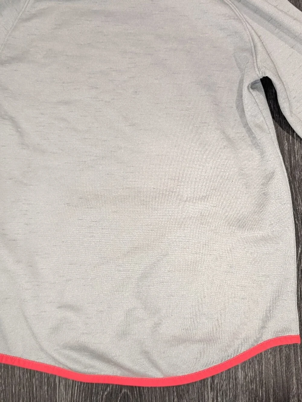 Under Armour Kids' Gray Hoodie with Neon Coral Logo